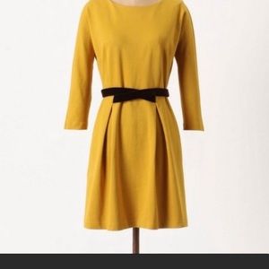 Mustard Anthropology dress